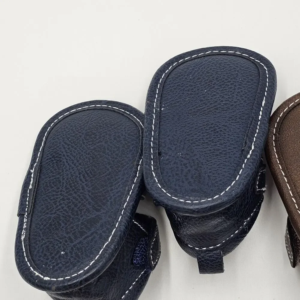 Set of 2 Children's Place Baby Sandals 0-3 months Brown Blue